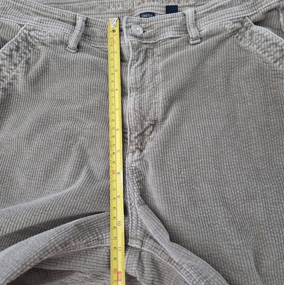 AE Corduroy Super High-Waisted Baggy Wide-Leg Pant Sage Womens 8 Stretchy Cargo - Picture 9 of 14